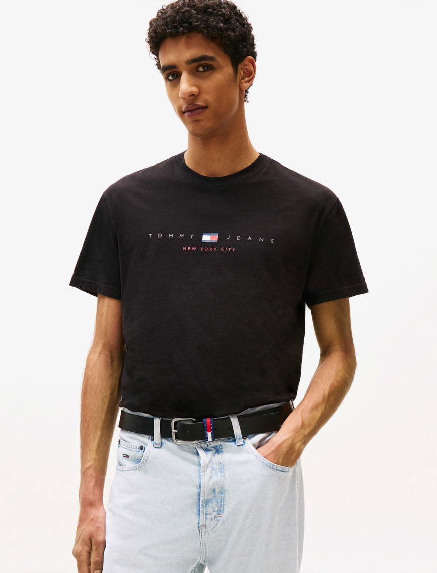 Tommy Jeans Regular Flag Linear Erkek Kırmızı T-Shirt Tommy Jeans Regular Flag Linear Erkek Kırmızı T-Shirt