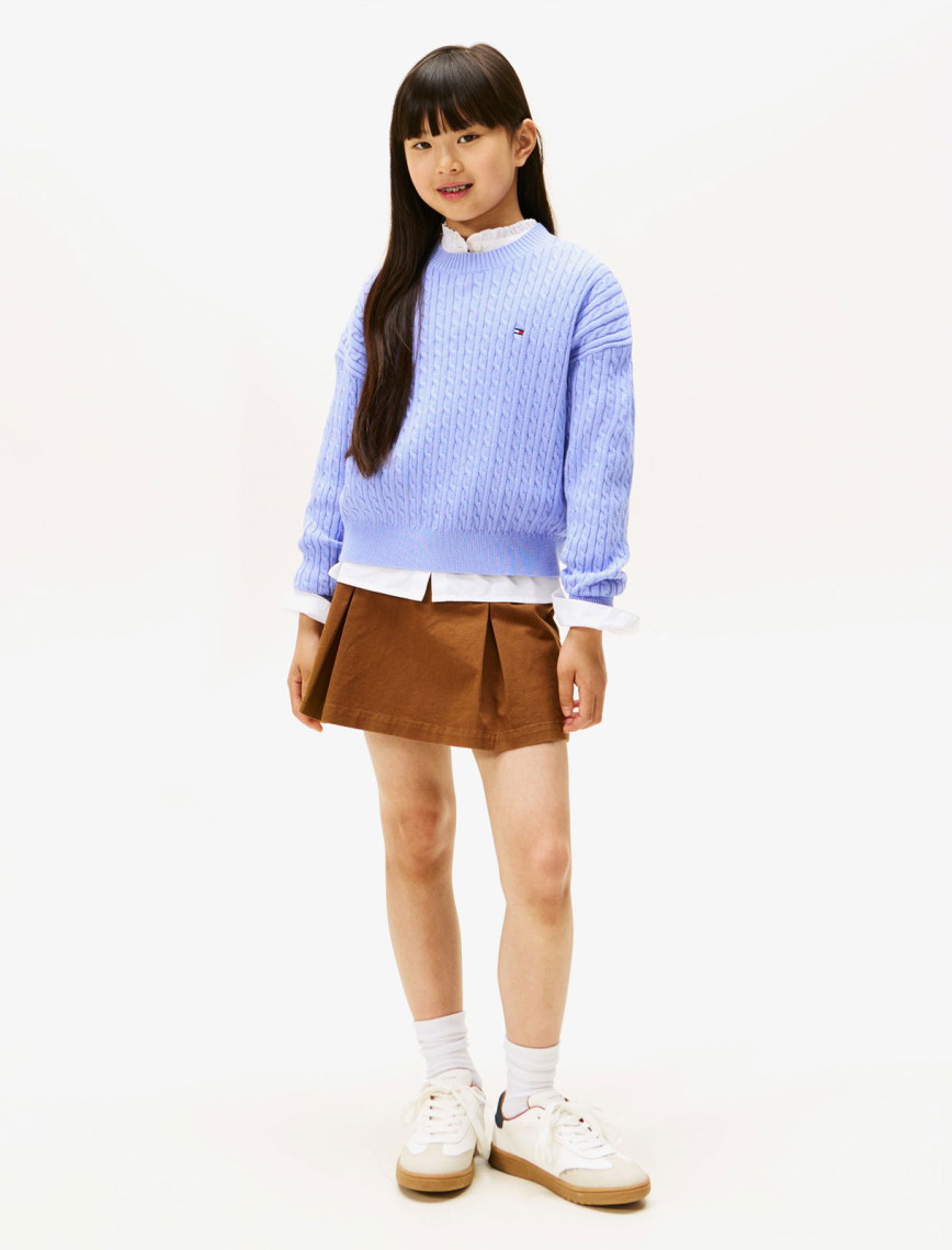 Tommy Hilfiger Cable Çocuk Mavi Kazak Tommy Hilfiger Cable Çocuk Mavi Kazak