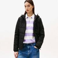 Tommy Jeans Slim Padded Kadın Siyah Puffer Mont Tommy Jeans Slim Padded Kadın Siyah Puffer Mont