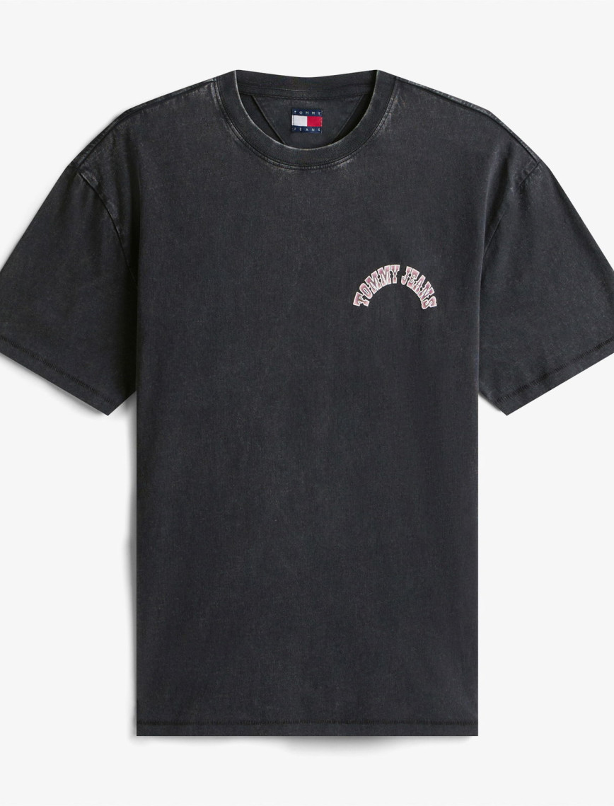Tommy Jeans Relax Novelty Erkek Siyah T-Shirt Tommy Jeans Relax Novelty Erkek Siyah T-Shirt
