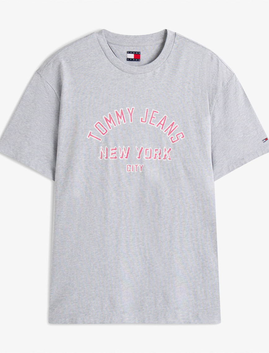 Tommy Jeans Relax Overdyed Erkek Gri T-Shirt Tommy Jeans Relax Overdyed Erkek Gri T-Shirt