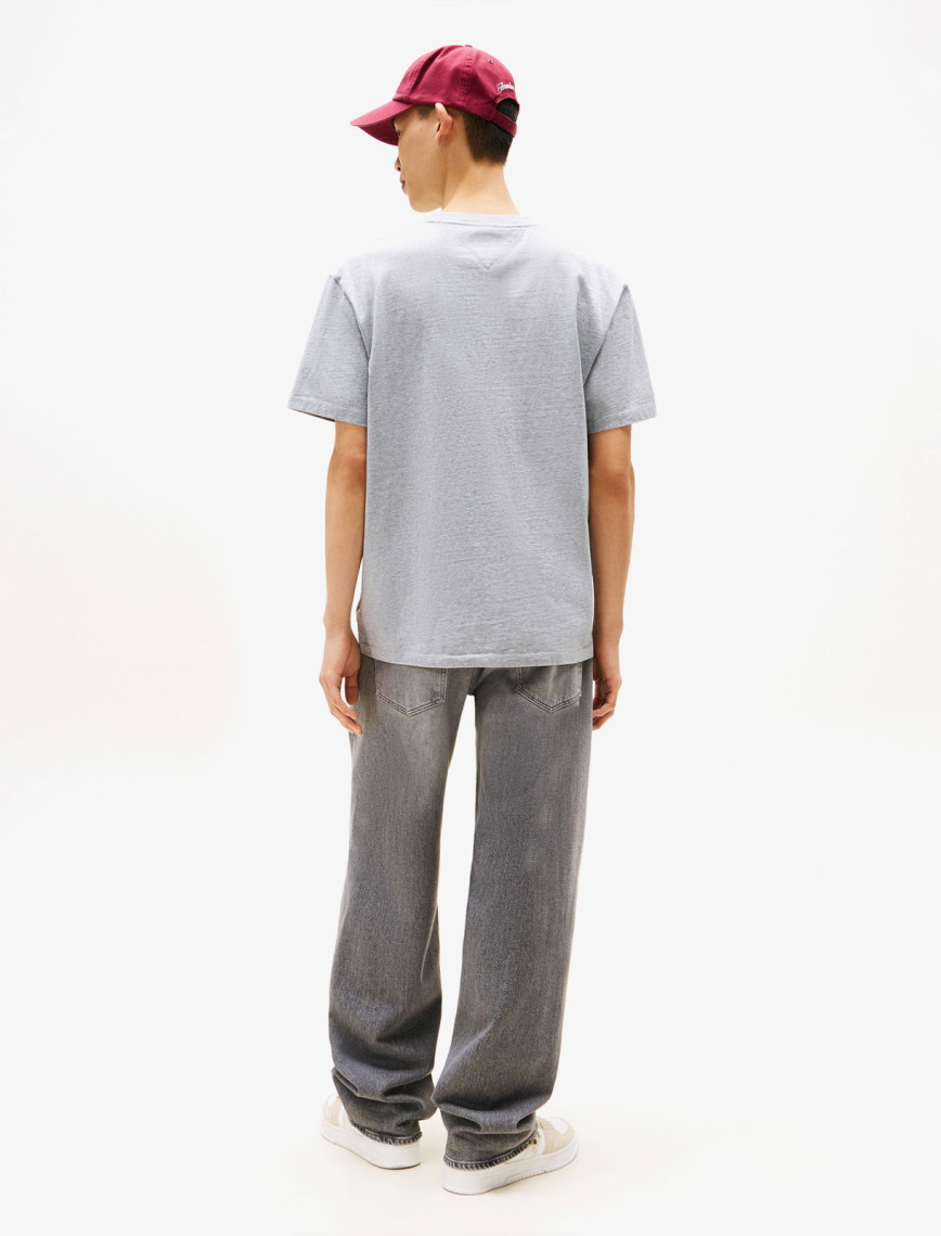 Tommy Jeans Relax Overdyed Erkek Gri T-Shirt Tommy Jeans Relax Overdyed Erkek Gri T-Shirt