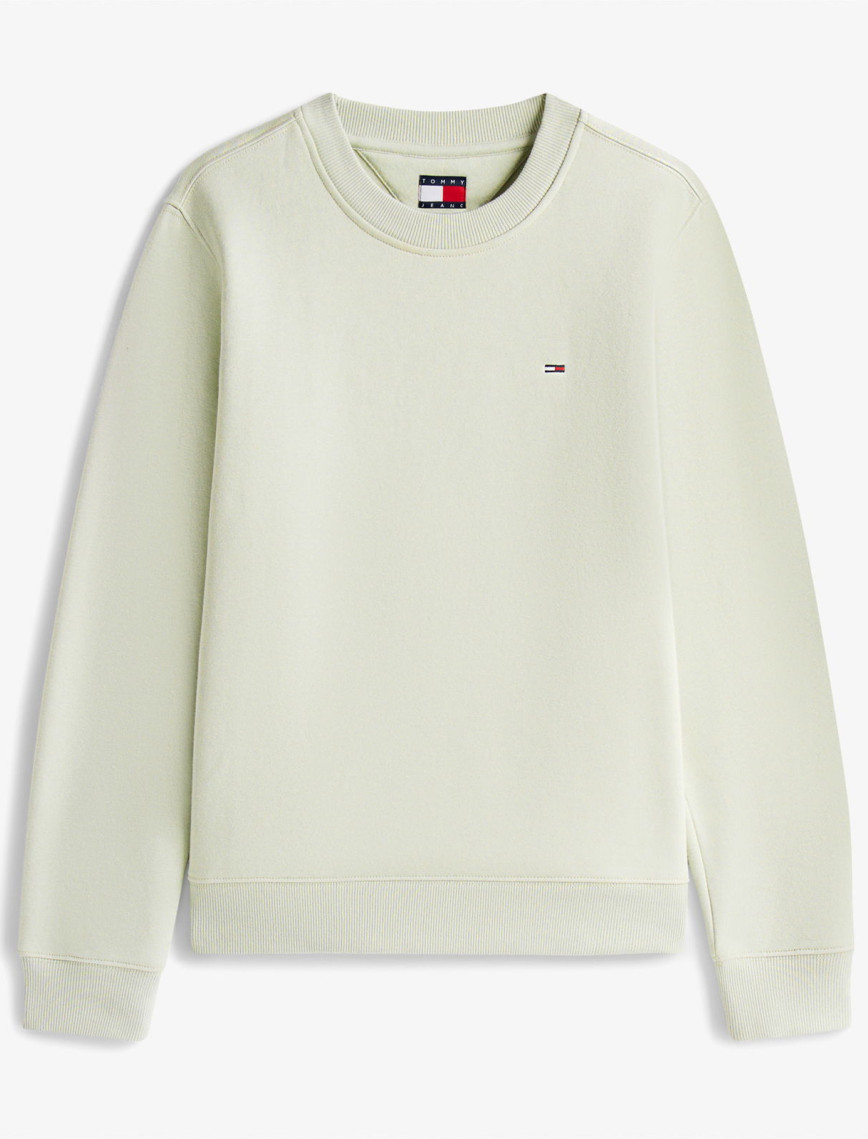 Tommy Jeans Regular Flag Kadın Yeşil Sweatshirt Tommy Jeans Regular Flag Kadın Yeşil Sweatshirt