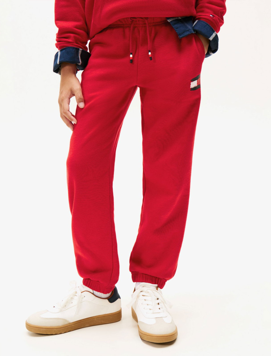 Tommy Hilfiger Flag Çocuk Kırmızı Eşofman Altı Tommy Hilfiger Flag Çocuk Kırmızı Eşofman Altı