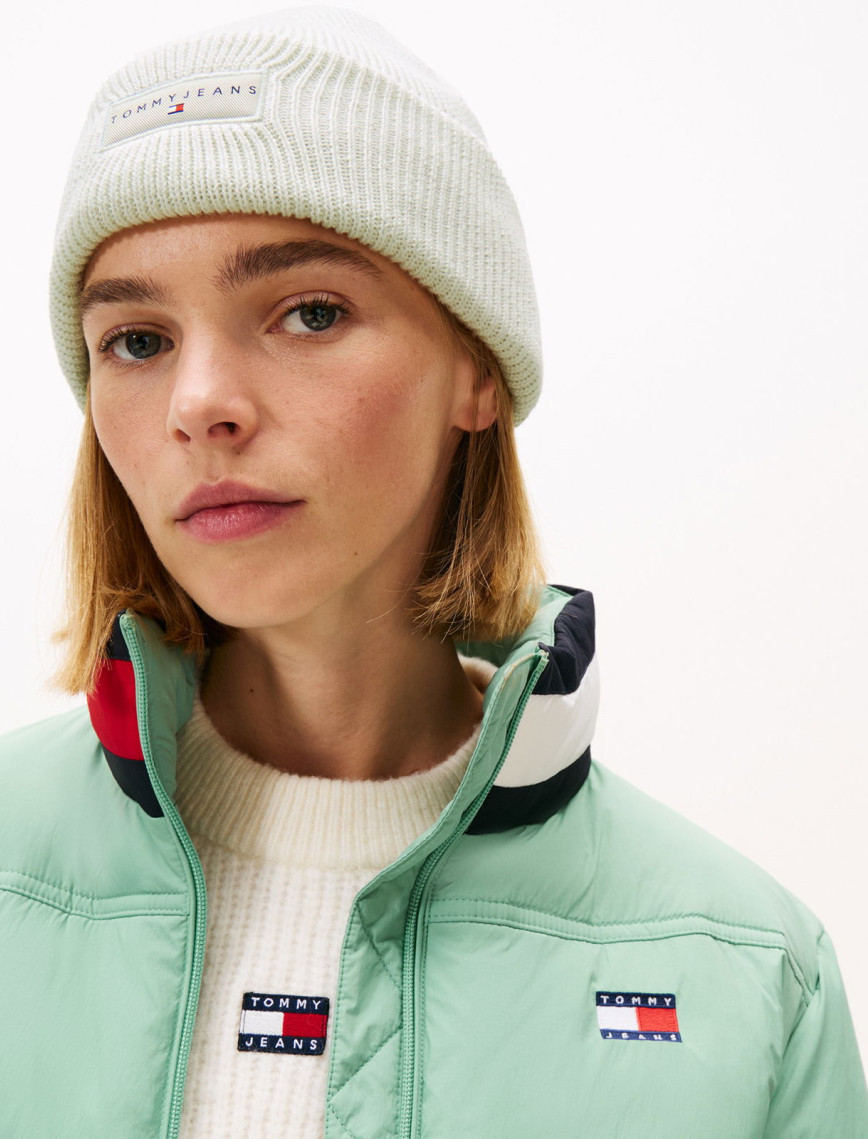 Tommy Jeans Linear Kadın Yeşil Bere Tommy Jeans Linear Kadın Yeşil Bere