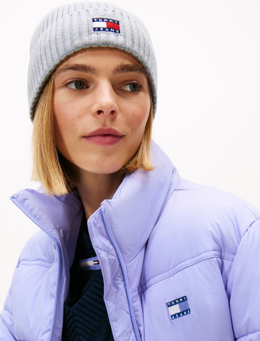 Tommy Jeans Heritage Core Kadın Gri Bere Tommy Jeans Heritage Core Kadın Gri Bere