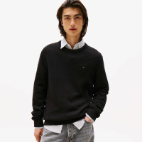 Tommy Jeans Slim Essentials Erkek Siyah Kazak Tommy Jeans Slim Essentials Erkek Siyah Kazak