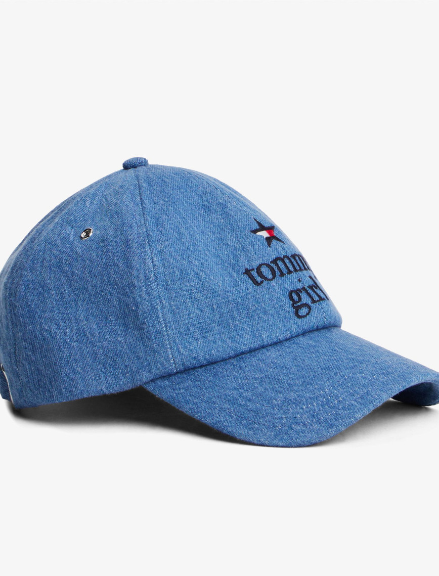 Tommy Hilfiger Thl Denim Kadın Mavi Şapka