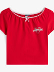 Tommy Hilfiger Baby Kadın Kırmızı T-Shirt Tommy Hilfiger Baby Kadın Kırmızı T-Shirt
