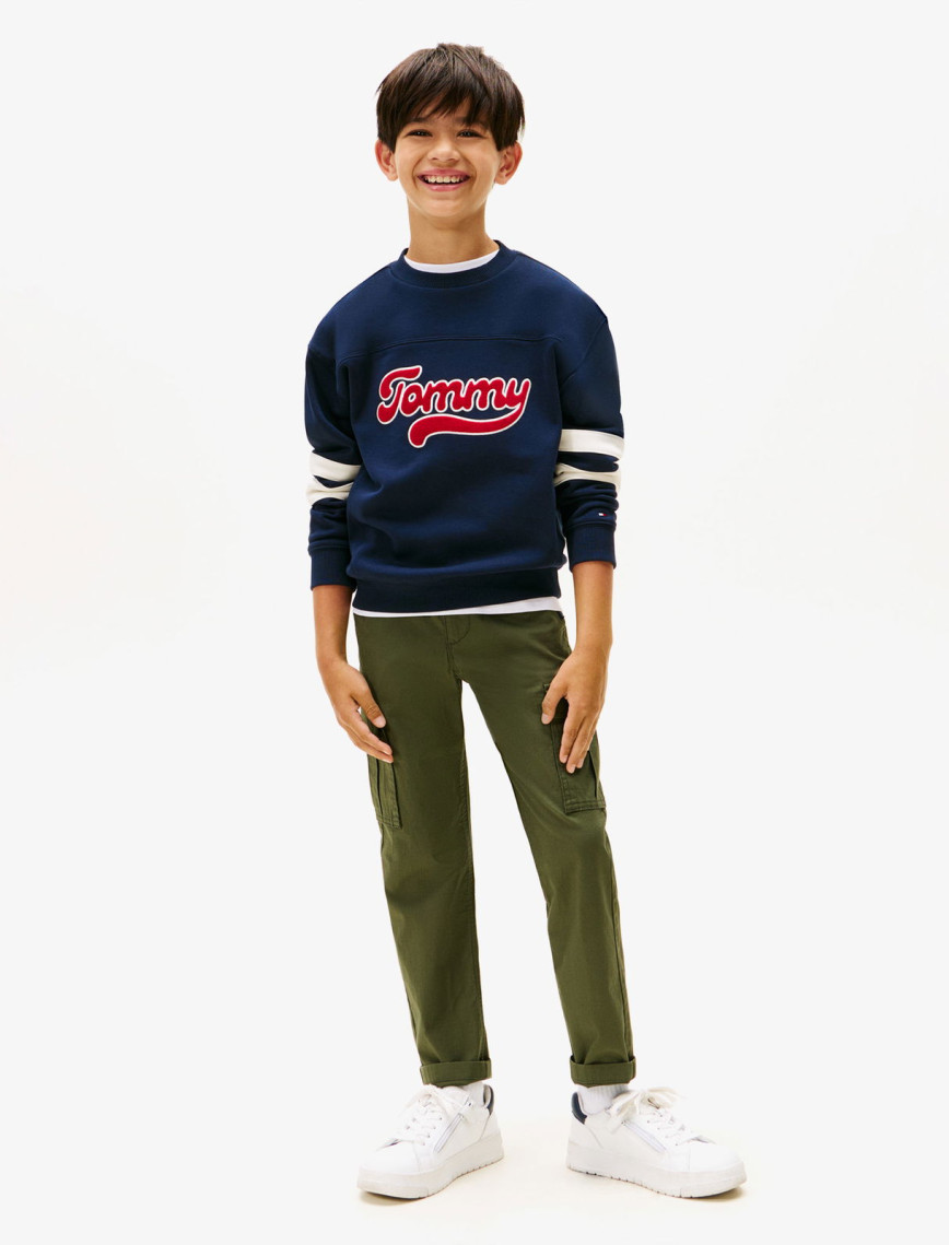 Tommy Hilfiger Varsity Çocuk Mavi Sweatshirt Tommy Hilfiger Varsity Çocuk Mavi Sweatshirt