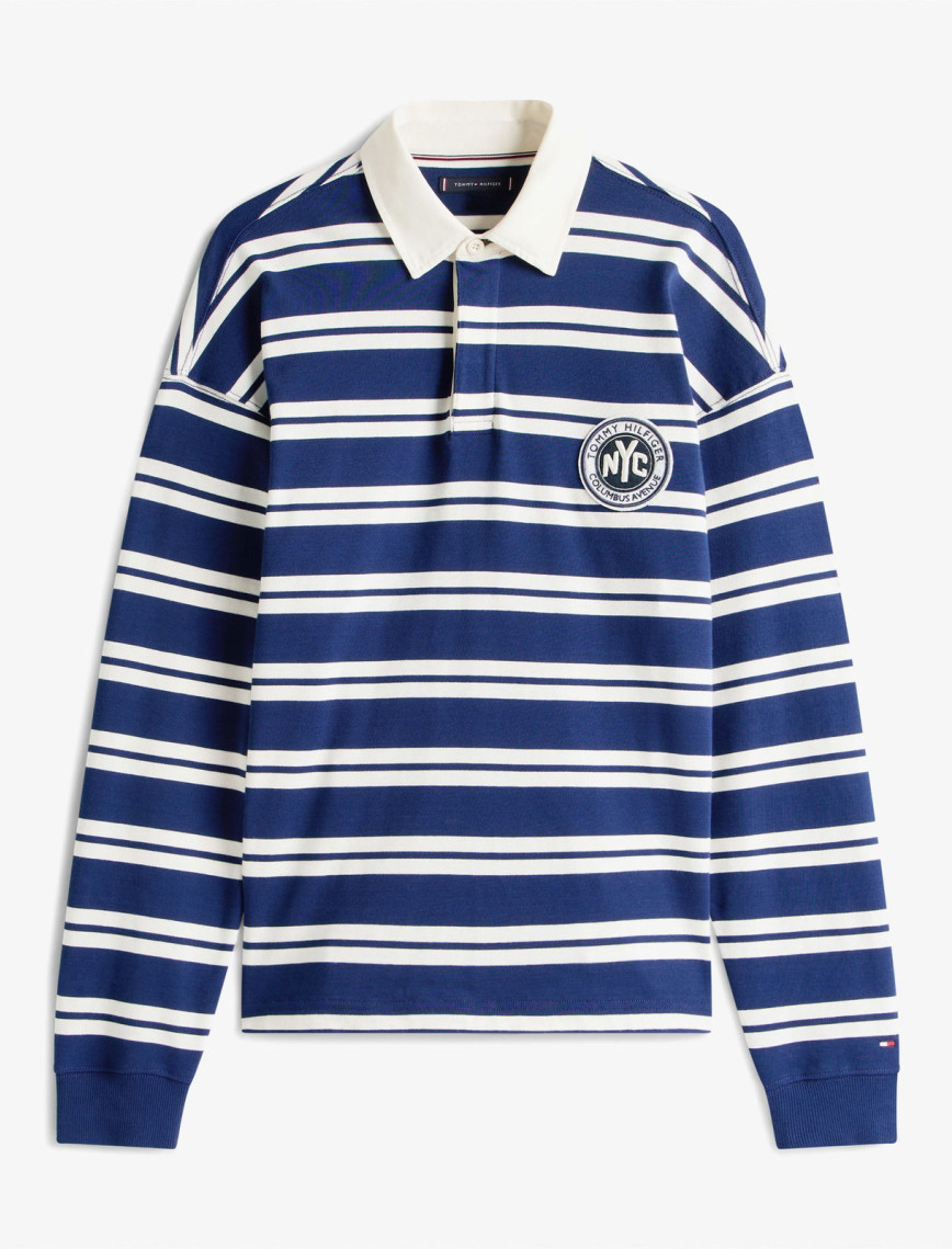 Tommy Hilfiger Authentic Stripe Erkek Beyaz Çizgili Sweatshirt Tommy Hilfiger Authentic Stripe Erkek Beyaz Çizgili Sweatshirt