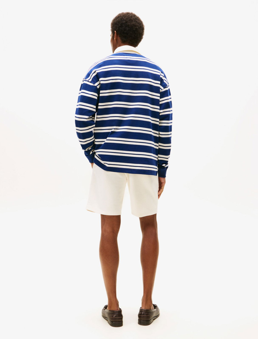 Tommy Hilfiger Authentic Stripe Erkek Beyaz Çizgili Sweatshirt Tommy Hilfiger Authentic Stripe Erkek Beyaz Çizgili Sweatshirt