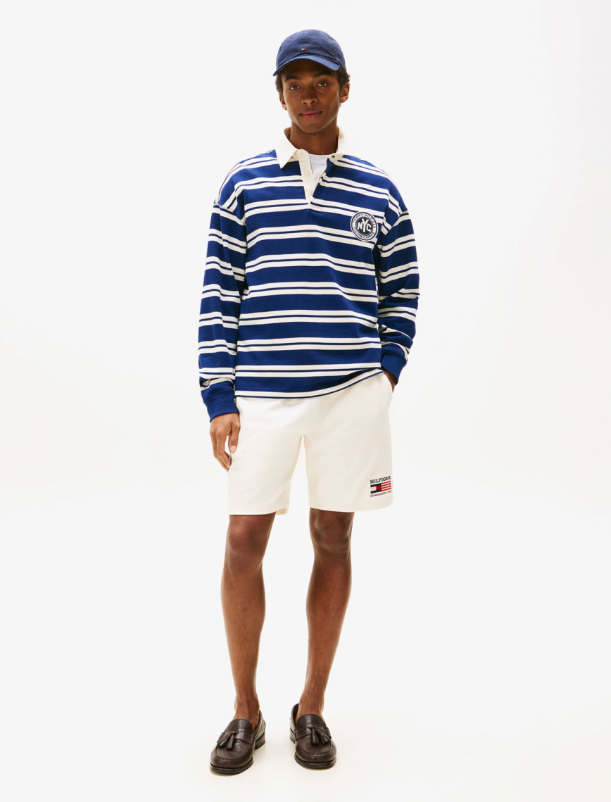 Tommy Hilfiger Authentic Stripe Erkek Beyaz Çizgili Sweatshirt Tommy Hilfiger Authentic Stripe Erkek Beyaz Çizgili Sweatshirt