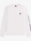 Tommy Jeans Relax New Classics Erkek Beyaz Uzun Kollu T-shirt Tommy Jeans Relax New Classics Erkek Beyaz Uzun Kollu T-shirt