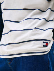 Tommy Jeans Regular Textured Stripe Erkek Beyaz T-Shirt Tommy Jeans Regular Textured Stripe Erkek Beyaz T-Shirt