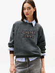 Tommy Jeans Leopard Varsity Crew Kadın Siyah Sweatshirt Tommy Jeans Leopard Varsity Crew Kadın Siyah Sweatshirt