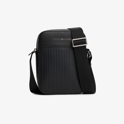 Tommy Hilfiger Woven Mini Reporter Erkek Siyah Çapraz Çanta Tommy Hilfiger Woven Mini Reporter Erkek Siyah Çapraz Çanta