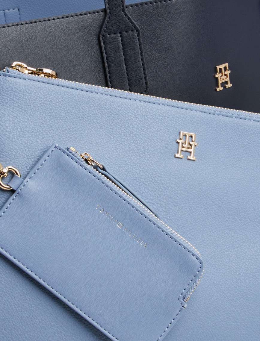 Tommy Hilfiger Icon Kadın Mavi Tote Çanta Tommy Hilfiger Icon Kadın Mavi Tote Çanta