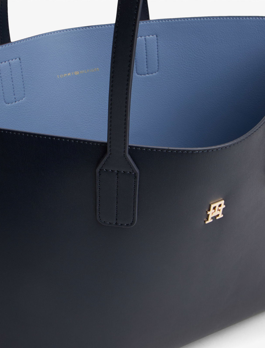 Tommy Hilfiger Icon Kadın Mavi Tote Çanta Tommy Hilfiger Icon Kadın Mavi Tote Çanta