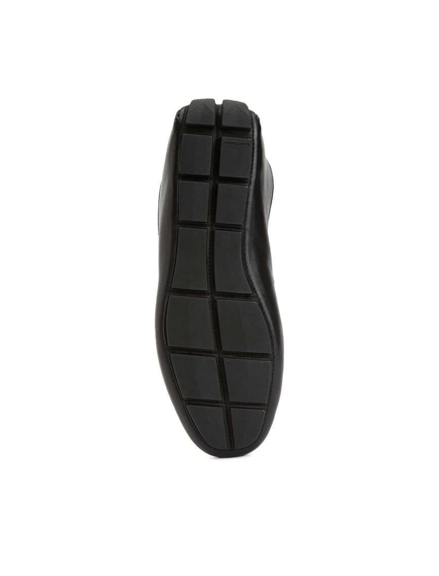 George Hogg Erkek Siyah Deri Loafer