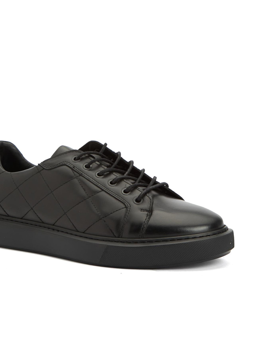 Divarese Erkek Siyah Deri Sneaker Divarese Erkek Siyah Deri Sneaker