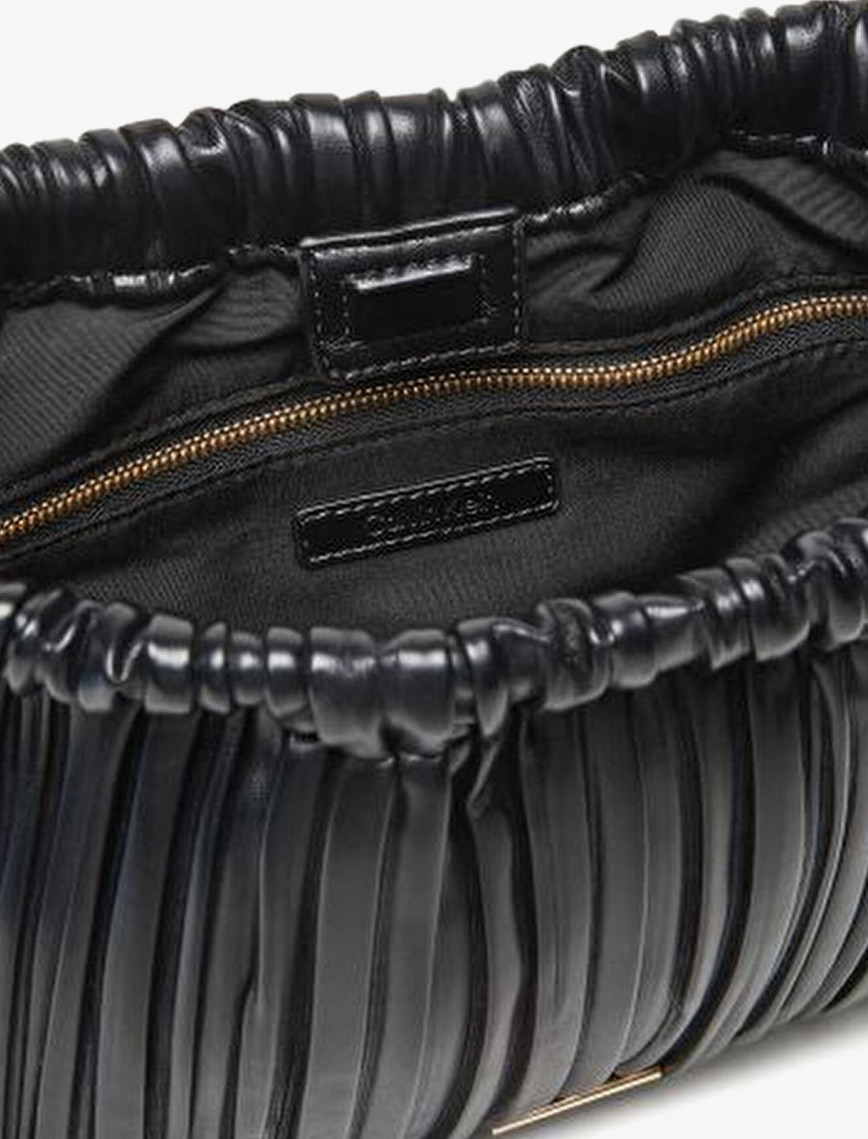 Calvin Klein Plisse Drawstring Kadın Siyah El Çantası Calvin Klein Plisse Drawstring Kadın Siyah El Çantası