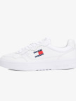 Tommy Hilfiger Jeans Cupsole Leather Erkek Beyaz Spor Ayakkabı Tommy Hilfiger Jeans Cupsole Leather Erkek Beyaz Spor Ayakkabı
