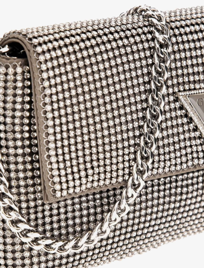 Guess Twiller Clutch Kadın Gri El Çantası Guess Twiller Clutch Kadın Gri El Çantası