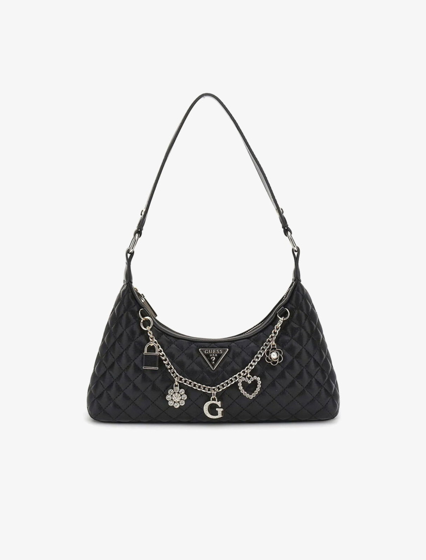 Guess Ever Flap Kadın Siyah El Çantası Guess Ever Flap Kadın Siyah El Çantası