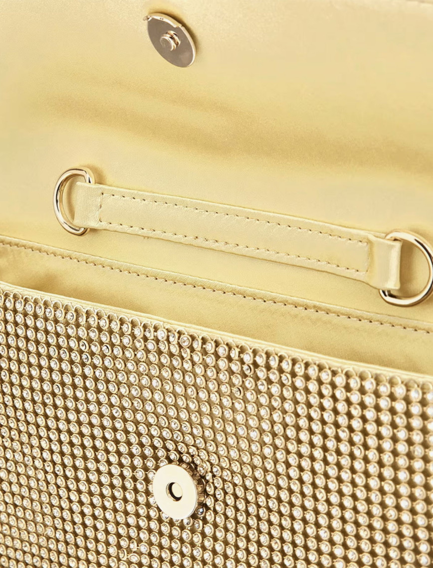 Guess Zalina Clutch Kadın Altın El Çantası Guess Zalina Clutch Kadın Altın El Çantası