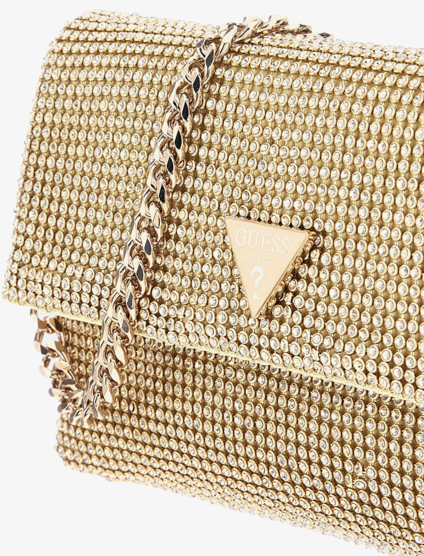 Guess Zalina Clutch Kadın Altın El Çantası Guess Zalina Clutch Kadın Altın El Çantası