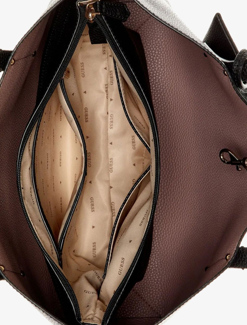 Guess Brenton Kadın Siyah El Çantası Guess Brenton Kadın Siyah El Çantası