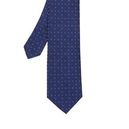 Network Erkek Lacivert Desenli İpek Kravat Network Erkek Lacivert Desenli İpek Kravat