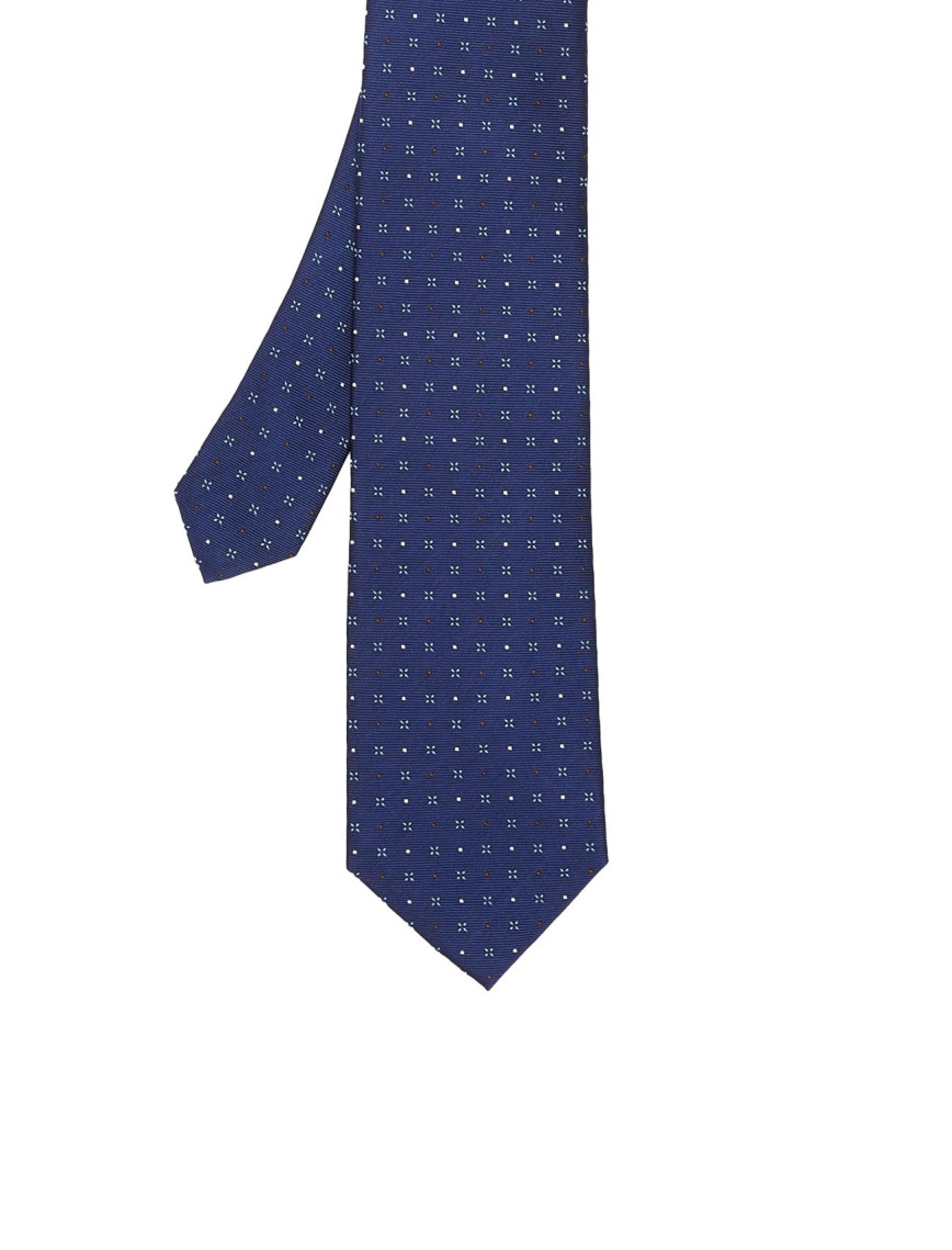 Network Erkek Lacivert Desenli İpek Kravat Network Erkek Lacivert Desenli İpek Kravat