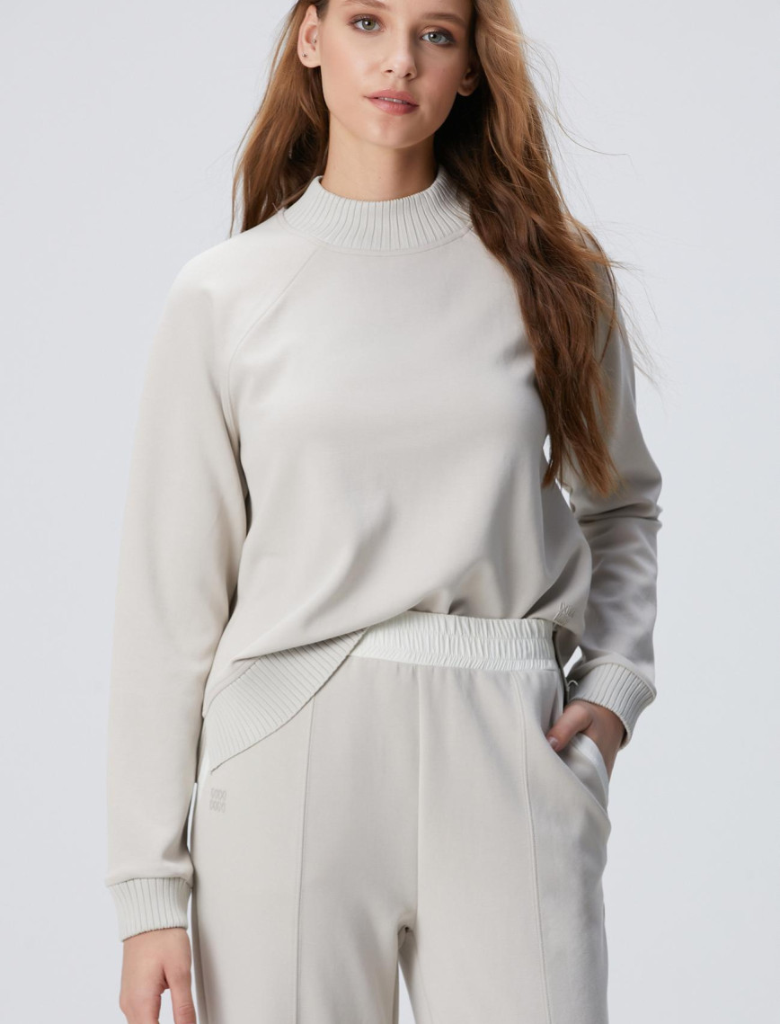 Network Kadın Taş Modal Karışımlı Sweatshirt Network Kadın Taş Modal Karışımlı Sweatshirt