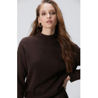 Network Kadın Kahverengi Yün Karışımlı Triko Kazak Network Kadın Kahverengi Yün Karışımlı Triko Kazak