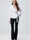 Network Kadın Beyaz Kemerli Bluz Network Kadın Beyaz Kemerli Bluz