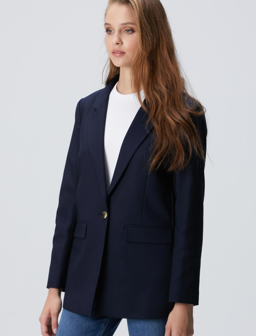 Network Kadın Lacivert blazer Ceket Network Kadın Lacivert blazer Ceket