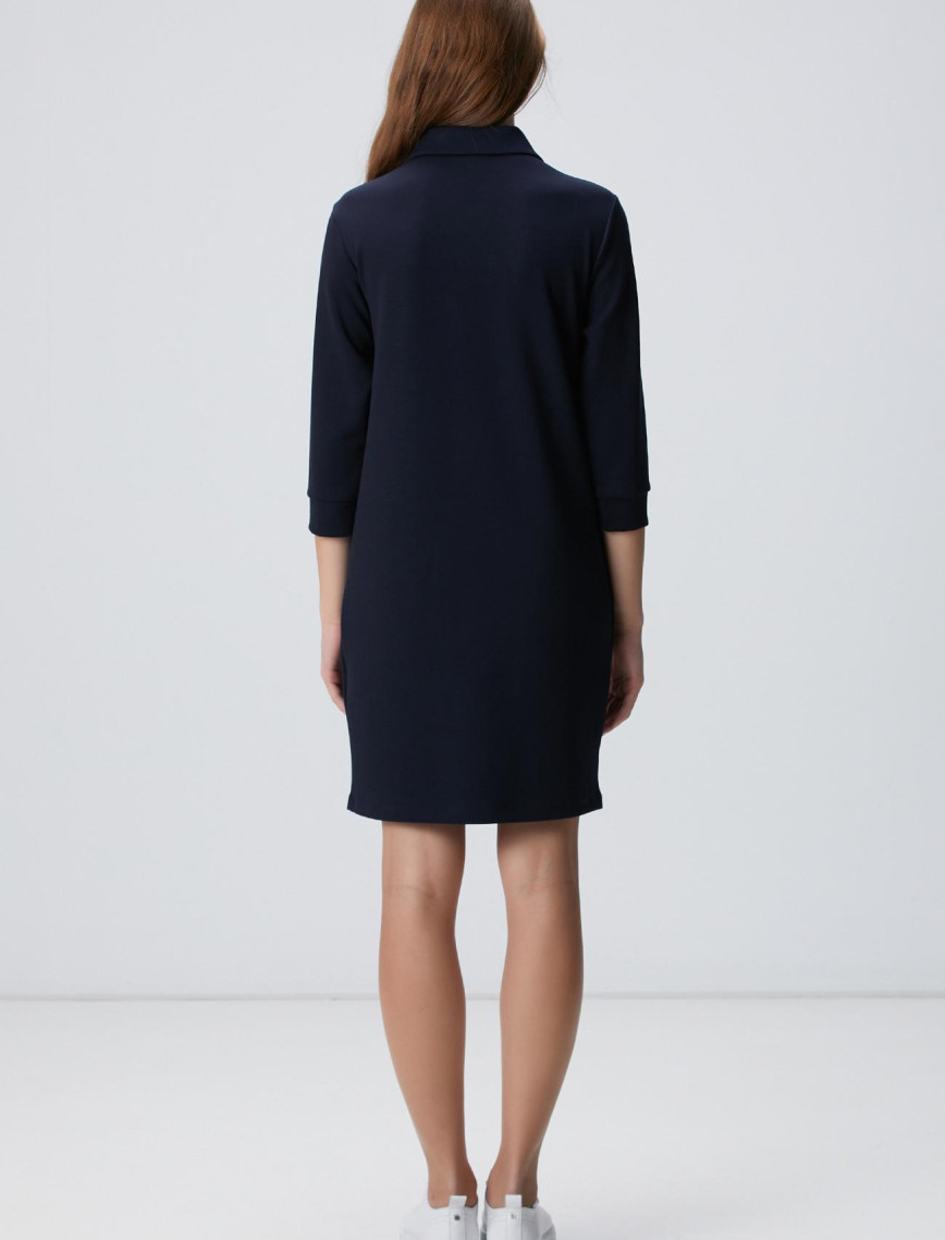 Network Kadın Lacivert Polo Örme Elbise Network Kadın Lacivert Polo Örme Elbise