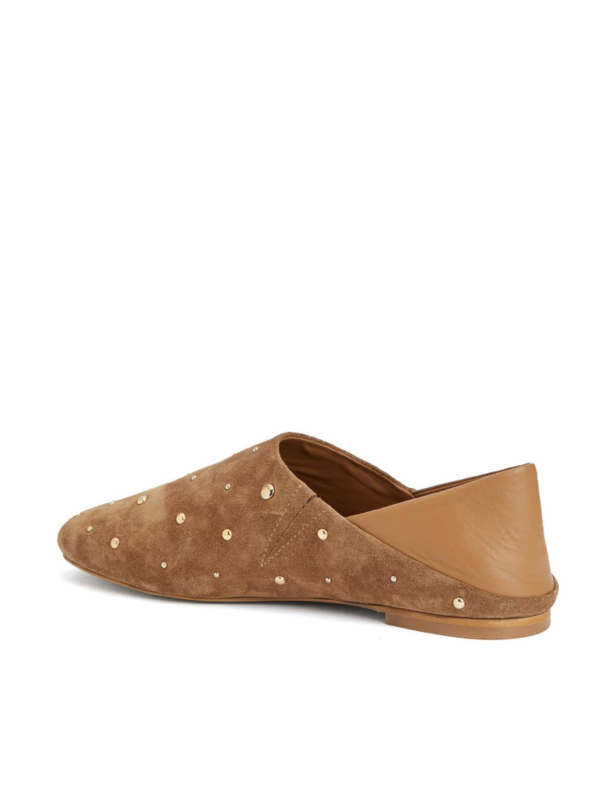 Divarese Kadın Tütün Deri Babet Divarese Kadın Tütün Deri Babet