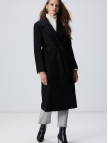 Network Kadın Siyah Kaşmir Ve Yün Karışımlı Palto Network Kadın Siyah Kaşmir Ve Yün Karışımlı Palto