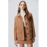 Network Kadın Limited Camel Yün karışımlı Astarsız Ceket Network Kadın Limited Camel Yün karışımlı Astarsız Ceket