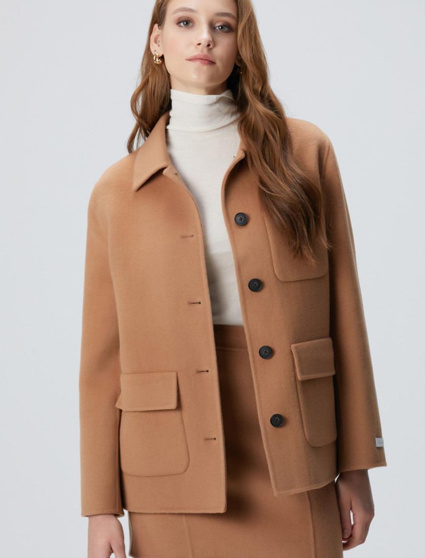 Network Kadın Limited Camel Yün karışımlı Astarsız Ceket Network Kadın Limited Camel Yün karışımlı Astarsız Ceket