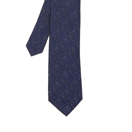 Network Erkek Lacivert Desenli İpek Kravat Network Erkek Lacivert Desenli İpek Kravat