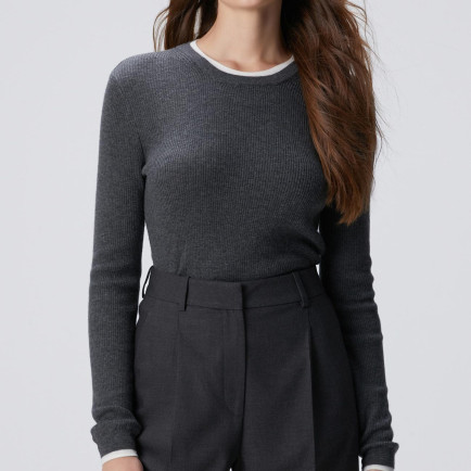 Network Kadın Gri Melanj Kazak Network Kadın Gri Melanj Kazak