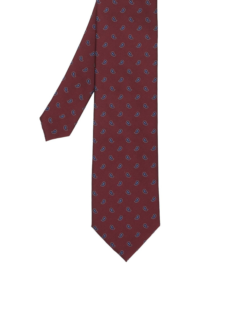 Network Erkek Bordo Şal Desenli Kravat Network Erkek Bordo Şal Desenli Kravat
