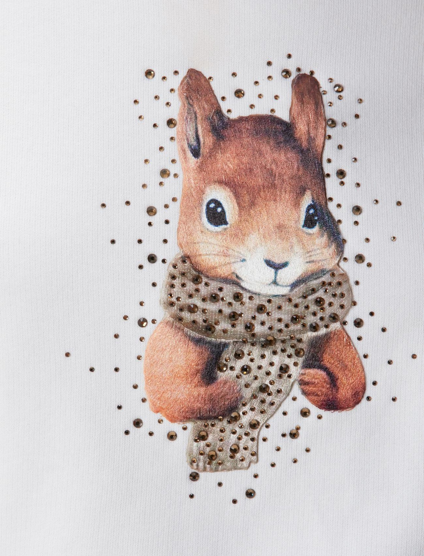 Network Kadın Kırık Beyaz Sweatshirt