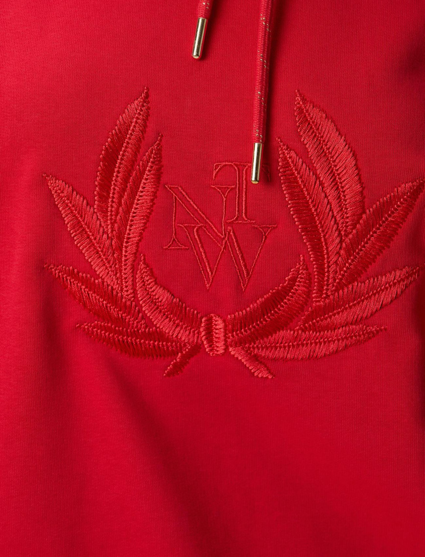 Network Kadın Kırmızı Nakış Detaylı Sweatshirt Network Kadın Kırmızı Nakış Detaylı Sweatshirt