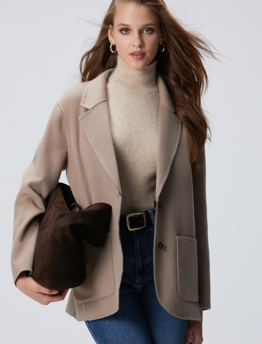 Network Kadın Limited Vizon Yün Karışımlı Ceket Network Kadın Limited Vizon Yün Karışımlı Ceket