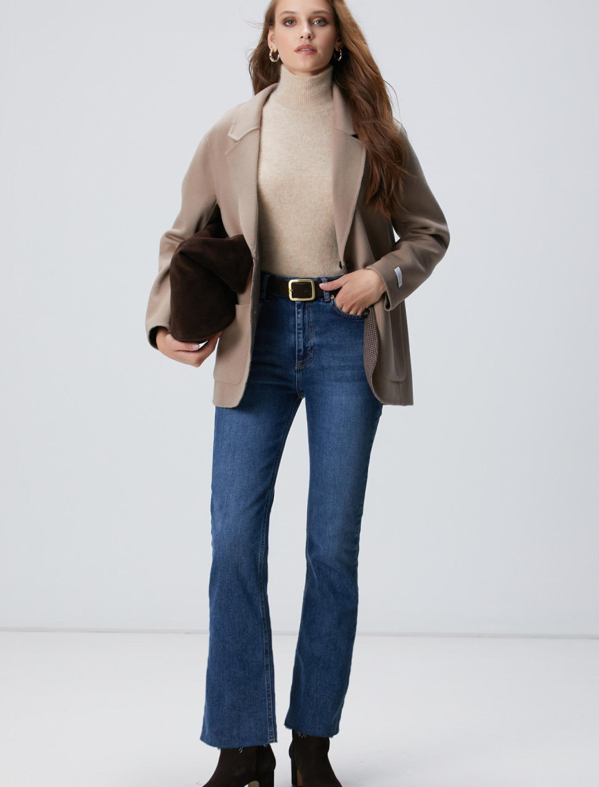 Network Kadın Limited Vizon Yün Karışımlı Ceket Network Kadın Limited Vizon Yün Karışımlı Ceket